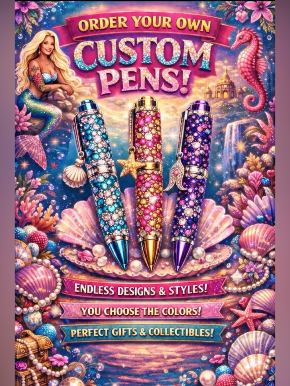 Custom Glam Pens Price for 1️⃣ one 🖊️💎 - Picture 2 of 10